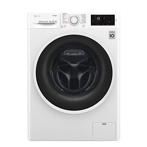 LG 8 kg/5 kg Washer Dryer (F4J6TGP0W, Blue and White)