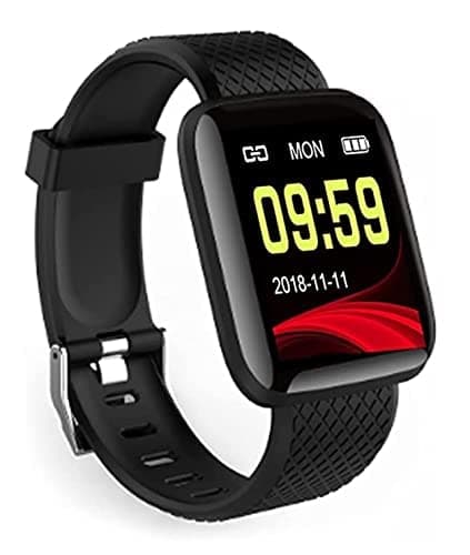 Shopnet Smart Fitness Band ID116 For Xiomi Mi/Xiaomi Redmi 4A, Xiaomi Redmi Note 4, Xiaomi Redmi 3S Prime, Xiaomi Redmi Note 3 Touchscreen Smart Watch Bluetooth 1.3" Smart watch LED with Daily Activity Tracker, Heart Rate Sensor, Sleep Monitor and Basic Functionality for All Boys & Girls Wristband - Black