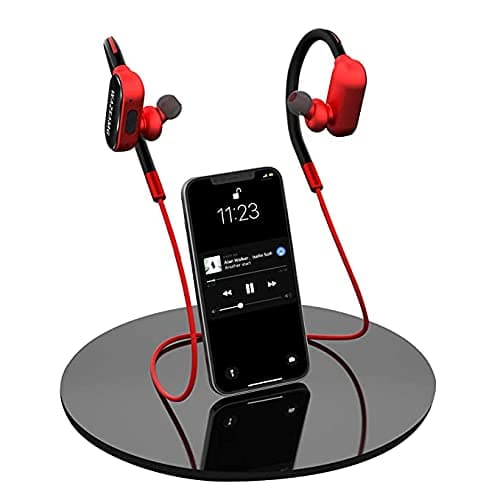 NOYMI ET172 Wireless Bluetooth In Ear Neckband Earphone with Mic (Red)