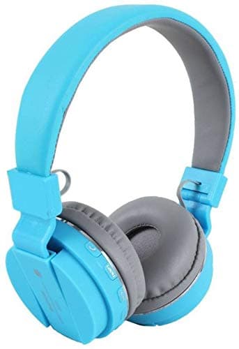 ERHETUS ERS12 Wireless Bluetooth Headphone for All Mobile with Mic with FM and SD Card Slot with Music and Calling Controls - Blue