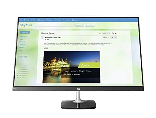 HP 27-inch Borderless Full HD IPS Monitor, 5 ms Response Time with HDMI, VGA Ports - HP N270h Display (Black)