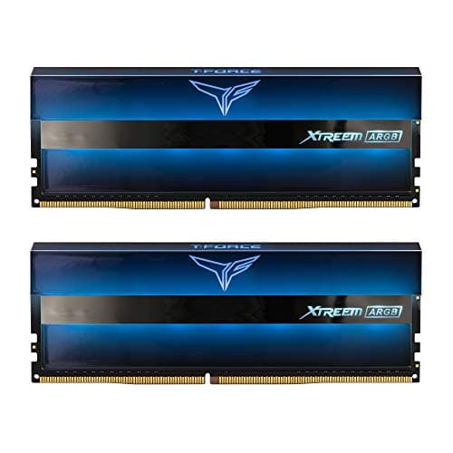 TEAMGROUP T-Force Xtreem ARGB 4000MHz CL18 16GB Kit (2x8GB) PC4-32000 ARGB Dual Channel DDR4 SDRAM Desktop Gaming Memory Ram - TF10D416G4000HC18JDC01, Blue (ARGB)