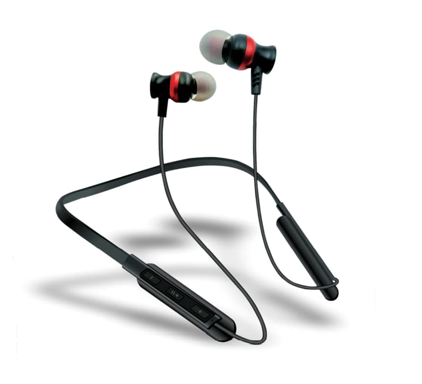BOLTE BNB-01 in-Ear Wireless Earphone with HD Mic, 10 Hours Playtime with Fast Charging, Neckband with 3D Surround Sound, Enhanced Bass, IPX47 Sweat Proof, Voice Assistant, for Android and iOS