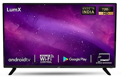LumX 99 cm (40 Inches) HD Ready Smart Android LED TV 40YA673 (Black) (2021 Model)