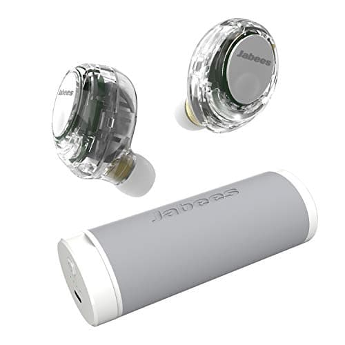 Jabees Firefly True Wireless Earbuds Bluetooth 5.0 Fast Charging Earbuds with Mic, Stereo Call and Music, Siri Support, Qi Enabled Wireless Charging C