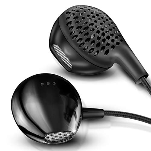 UBON Earphones UB 3000 Universal PRO BASS Earphone with mic Wired Ergonomic Sweatproof Earbuds for All Smartphones Dynamic 10mm Driver, (Black)