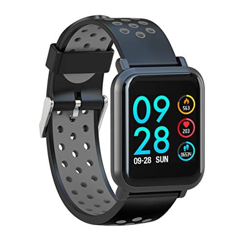 AQFIT W8 Bluetooth SmartWatch- Black (10 Days Battery Life_Wireless_IP68)