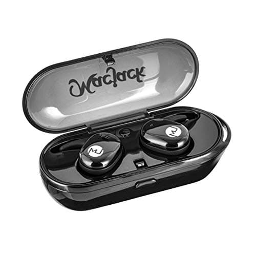 Macjack Wave 200 True Wireless Earphones with Touch Control, 5.0 Bluetooth, Passive Noise Cancellation with in Built Mic, Auto Paired, 20 Hrs Playback
