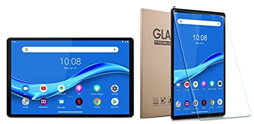 Lenovo Tab M10 FHD Plus Tablet (10.3 inches, 4GB, 128GB, Wi-Fi + LTE, Volte Calling), Platinum Grey + 1 Pack Tempered