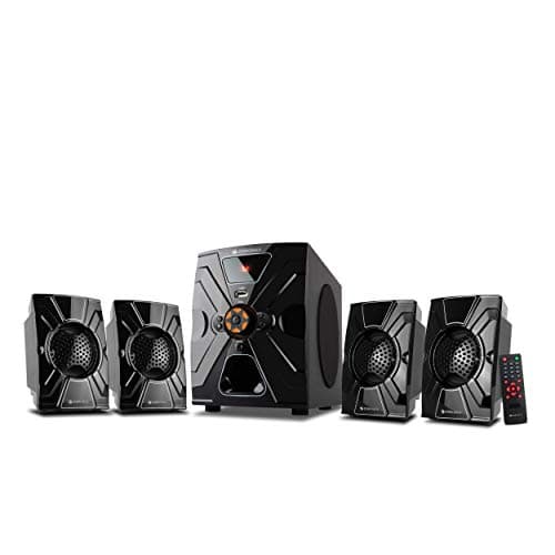 Zebronics ZEB-LOVELY Made in India Wireless Bluetooth Multimedia Speaker With Supporting SD Card, USB, AUX, FM, Remote Control &amp; RGB Lighting. (60