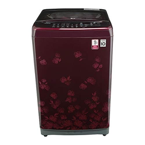LG 7.0 Kg Inverter Fully-Automatic Top Loading Washing Machine (T8077NEDL8, Floral Red)