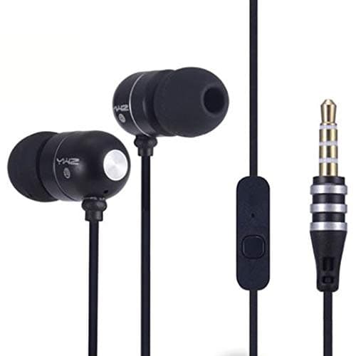 YWZ ME-66 in Ear Wired Earphones with Mic (Black)