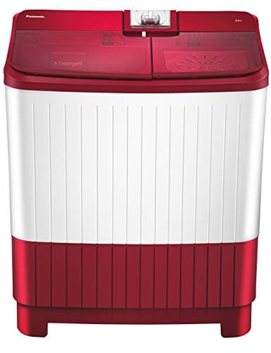 Panasonic 8 kg Semi-Automatic Top Loading Washing Machine (NA-W80H5RRB, Shiny red)