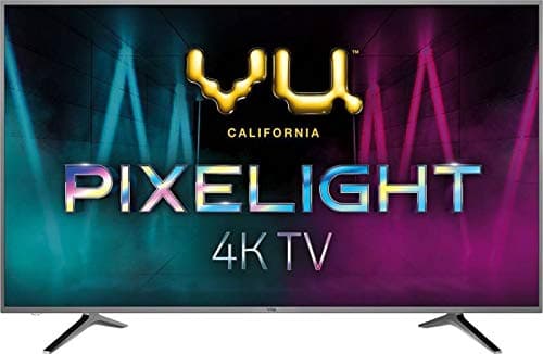 VU 163 cm (65 Inches) Pixelight 4K Ultra HD Smart LED TV 65QDV (Black) (2019 Model)