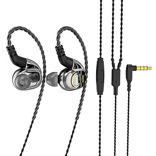 BLON BL05 in Ear Earphone, 10mm Carbon Diaphragm Dynamic Drive Metal Earphone in Ear Earphone, Metal Shell Bass HiFi DJ in Ear Monitor,in Ear Headphon