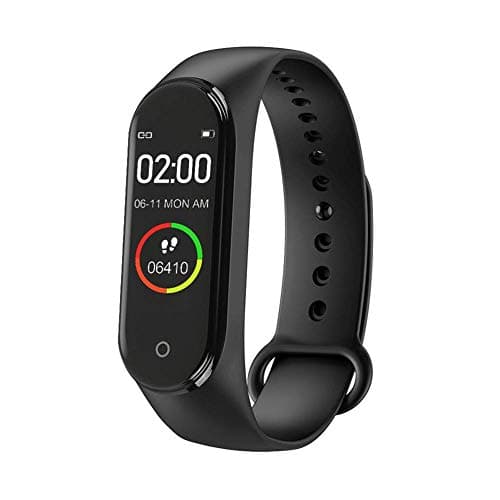 Banlok MI Compatible M4 Waterproof Fitness Screen Tracker/Health Bracelet Smartwatch /Activity Tracker/Bracelet Watch for Men/Smart Fitness Band/BP Mo