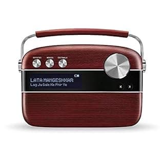 Saregama Carvaan Tamil - Portable Music Player with 5000 Preloaded Songs, FM/ BT/AUX (Cherrywood Red)