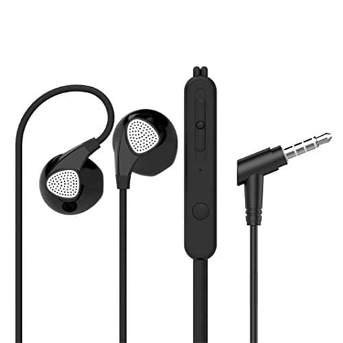 (Renewed) Pebble Zest BassBuds Heavy Bass Ear-Pod Design Wired Earphones with Inbuilt Mic (Black)