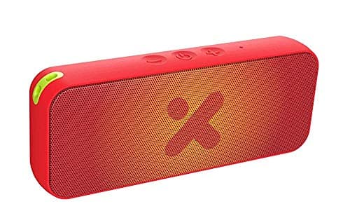 (Renewed) X-mini Xoundbar W IPX7 Waterproof Portable Wireless Bluetooth Stereo Speaker with Dual Drivers, Built-in Mic and TWS Function (Red)