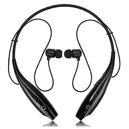 D2Q HBS 730 Wireless Bluetooth Neckband Waterproof Headset Running Sweatproof Compatible Android Smartphone Noise Cancellation 4 to 6 Hours Backup Con