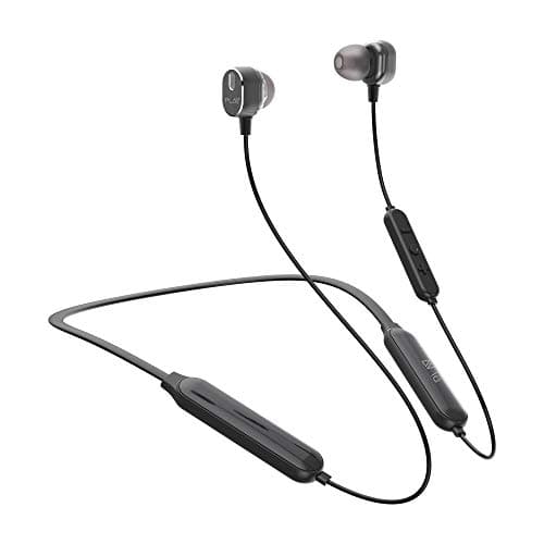 World Of PLAY PLAYGO N23 (2020) Wireless Earphones with 20+ Hrs Battery Life, Dual EBEL Drivers, Bluetooth 5.0 Splashproof Neckband (Galaxy Black)