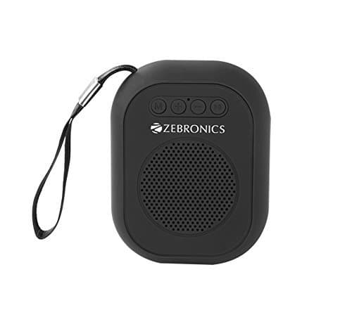 ZEBRONICS ZEB-SAGA 3 Watt Wireless Bluetooth Portable Speaker (Black)
