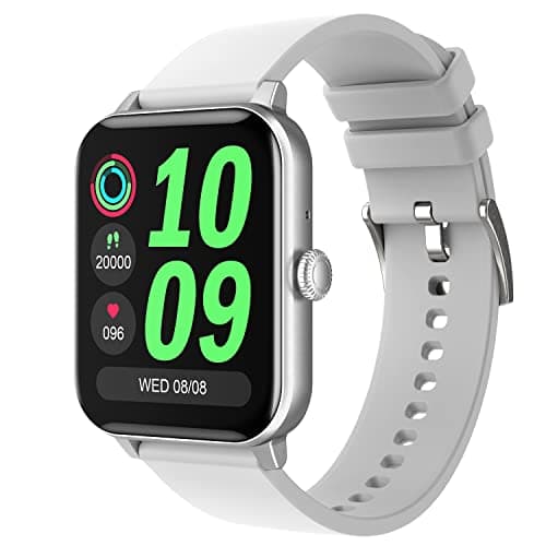 (Renewed) Fire-Boltt Ninja Calling 1.69" Full Touch Bluetooth Calling Smartwatch with 30 Sports Mode, SpO2, Heart Rate Monitoring & AI Voice Assistant (Silver)