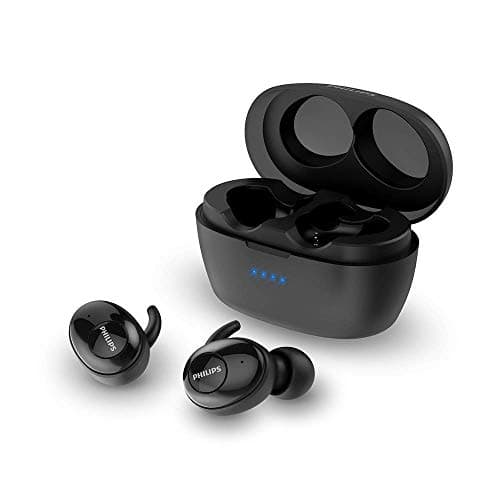 (Renewed) Philips UpBeat SHB2505BK True Wireless (TWS) Earbuds with Bluetooth 5.0, 20 Hour Playtime, Built-in mic with Echo Cancellation and Voice Ass