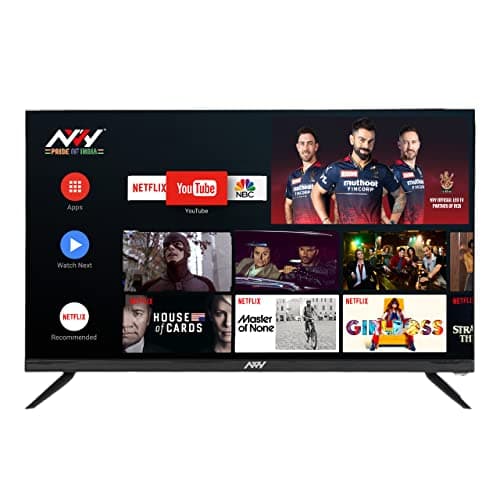 NVY 80 cm (32 inch) HD Ready Smart LED TV | NVA32SFR1 (Black) (2022 Model) with Android 9.0