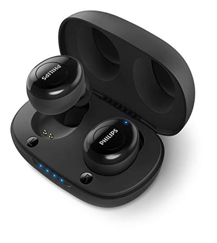 (Renewed) PHILIPS UpBeat TAUT102BK Truly Wireless Bluetooth In Ear Earbuds with Mic (Black)