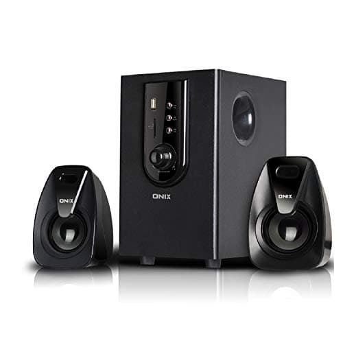 Onix OHT-201E 30 Watts 2.1 Channel Multimedia Speaker System with USB/SD/MMC Card/Bluetooth &amp; Remote Function (Black)