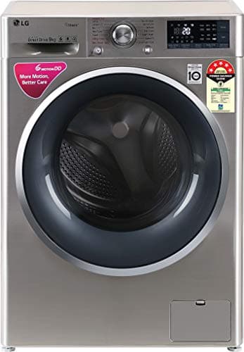 LG 9 Kg 5 Star Inverter Wi-Fi Fully-Automatic Front Loading Washing Machine (FHT1409ZWS, VCM, Steam)