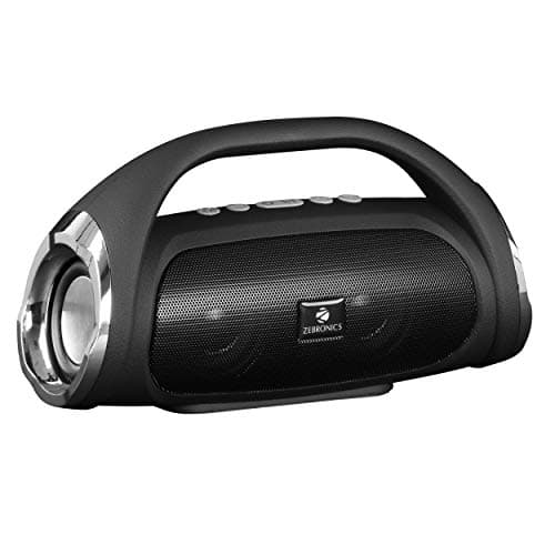 Zebronics Portable Bluetooth Speaker with Call Function, FM, Micro SD Card, AUX and Volume Control - Splash