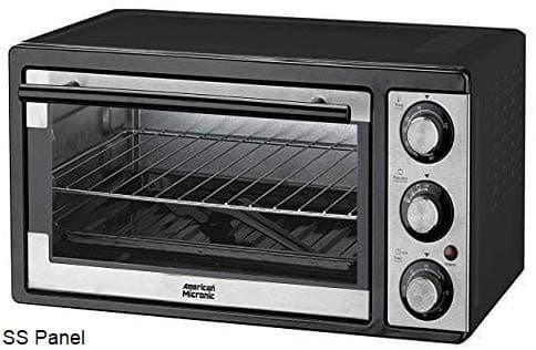 American Micronic-AMI-OTG-19LDx- 19 Litre Imported Oven Toaster Griller, 1300W, 60 Minutes Timer (Black)