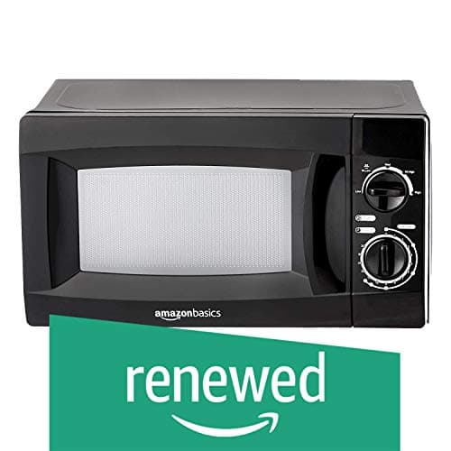 (Renewed) AmazonBasics 20 L Solo Microwave Oven (AB2019001_cr, Black)