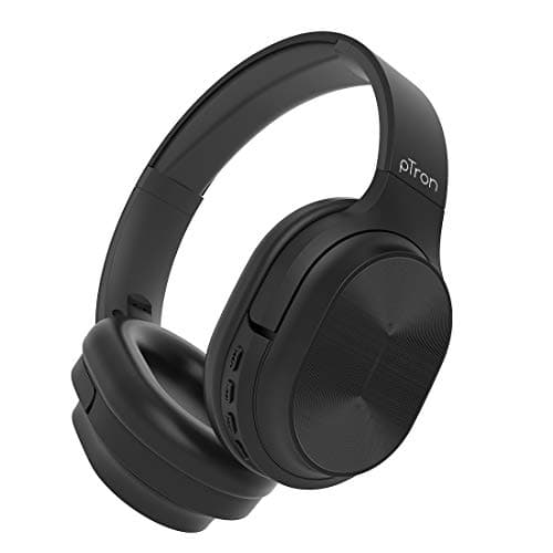 pTron Studio Pro Soundster Hi-Fi Over The Ear Wireless Bluetooth Headphones with Mic, Long Battery Life &amp; Passive Noise Cancellation - (Black)