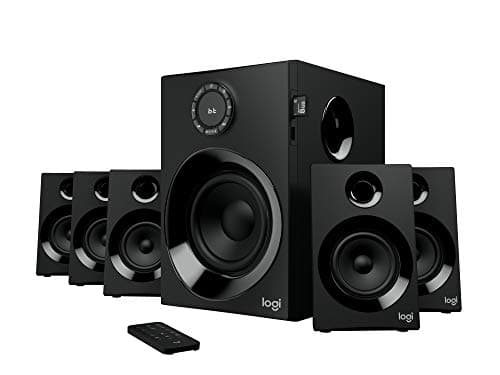 (Renewed) Logitech Z607 5.1 Surround Sound Speaker System with Bluetooth (Black)