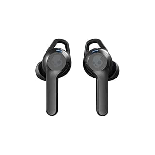 (Renewed) Skullcandy Indy Fuel True Wireless Earbuds with 30 Hours Total Battery+Rapid Charge, IP 55 Sweat, Water and Dust Resistant, Solo Bud, Wireless Charging and Tile Tracking (Black)