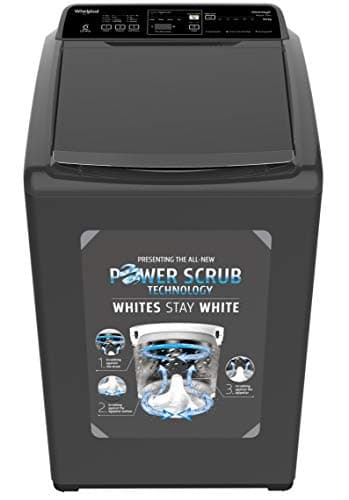 Whirlpool 6.5 kg Fully-Automatic Top Loading Washing Machine (WHITEMAGIC ROYAL PLUS 6.5, Shiny Grey, Hard Water Wash)