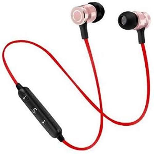 G S GOLDSTEIN STAR Jogger Wireless Bluetooth In Ear Headphone with Mic (Red)