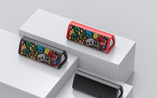 MIFA A10 + 12 Watt Truly Wireless Bluetooth Speaker (Graffiti Black, Graffiti Red)