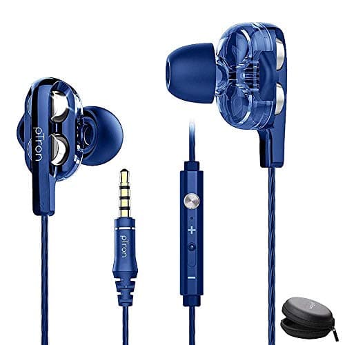 (Renewed) pTron Boom Ultima 4D Dual Driver, in-Ear Gaming Wired Headphones with in-line Mic, Volume Control &amp; Passive Noise Cancelling Boom 3 Earp