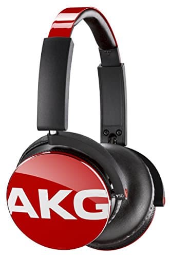 (Renewed) AKG Y50 Closed Type DJ Style On-Ear Headphone (Red)