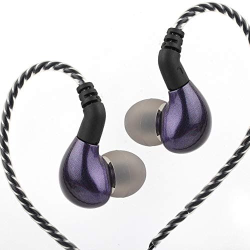 Linsoul BLON BL03 HiFi 10mm Carbon Diaphragm Dynamic Driver in-Ear Earphone IEM with 0.78mm 2pin Detachable Cable (with mic, Purple)