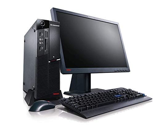 (Renewed) Lenovo ThinkCenter M58 19-inch (48.26 cm) Desktop (Intel Core2 Duo 4 GB 500 GB HDD Windows 7 Professional MS Office), Black