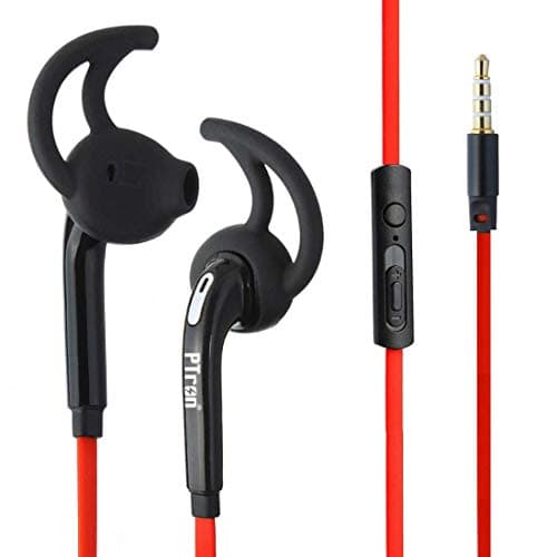 PTron Swift HBE (High Bass Earphones) Stereo in-Ear Wired Headphones with Mic - (Red)