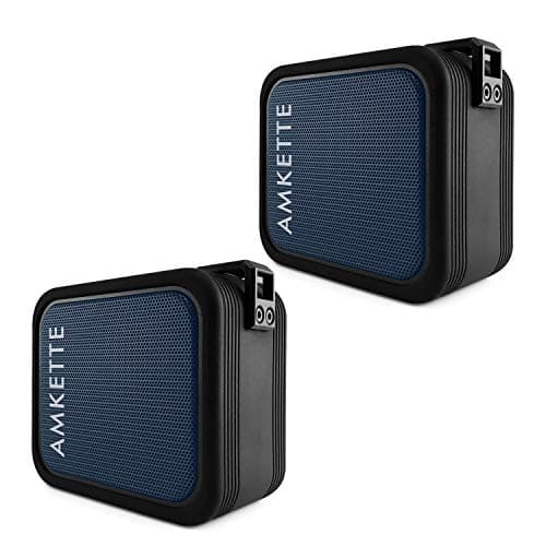 Amkette Boomer Bolt 280 Portable Wireless Bluetooth Speaker with Upto 8 Hours of Playback and TWS Function (IPX7 Waterproof and Floating Design) (Blac