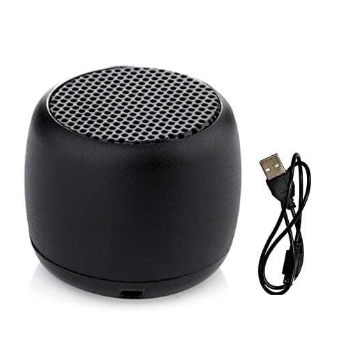 Teconica VQC09 Pocket Size Wireless Coin Speaker with Loud & Clear Sound with USB | in-Built Mic for Calling & Selfie Button for Selfies/Photos & Much