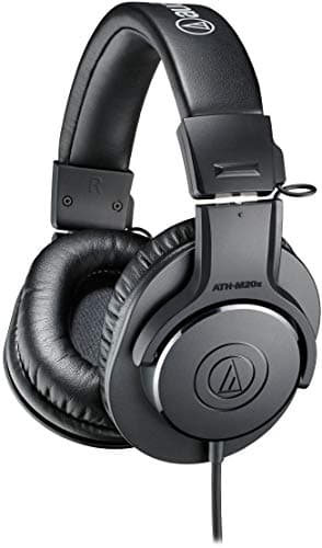 (Renewed) Audio-Technica ATH-M20X Over-Ear Professional Studio Monitor Headphones (Black)