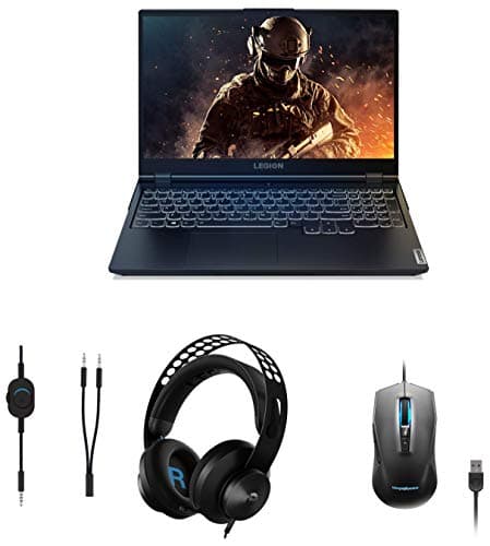 Lenovo Legion5 AMD Ryzen5 4600H 15.6" FHD Gaming Laptop (8GB/1TB HDD/256GB SSD/Win10/120 Hz/GTX 1650 4GB GDDR6) 82B500BHIN+Legion H300 Stereo Gami